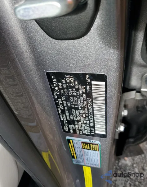 2022 Genesis Gv80 Base z USA, uszkodzony, nr VIN KMUHCESC7NU076892